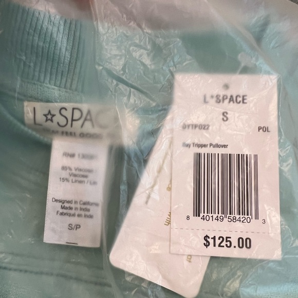 L*Space Revolve Day Tripper Pullover Color Pool Size Small NWT - Picture 10 of 12